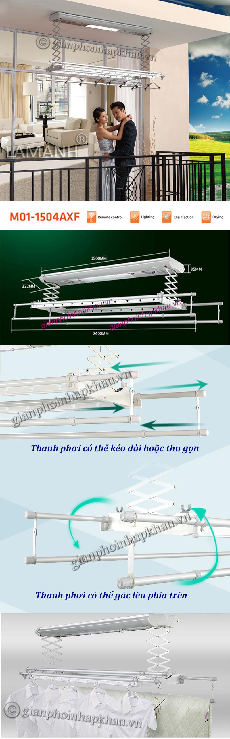 Hình ảnh thực giàn phơi điều khiển từ xa Hình ảnh thực giàn phơi điều khiển từ xa